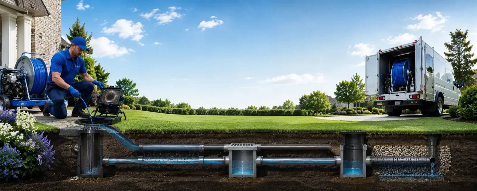 Outdoor drain cleaning information for Clarksville, OH
