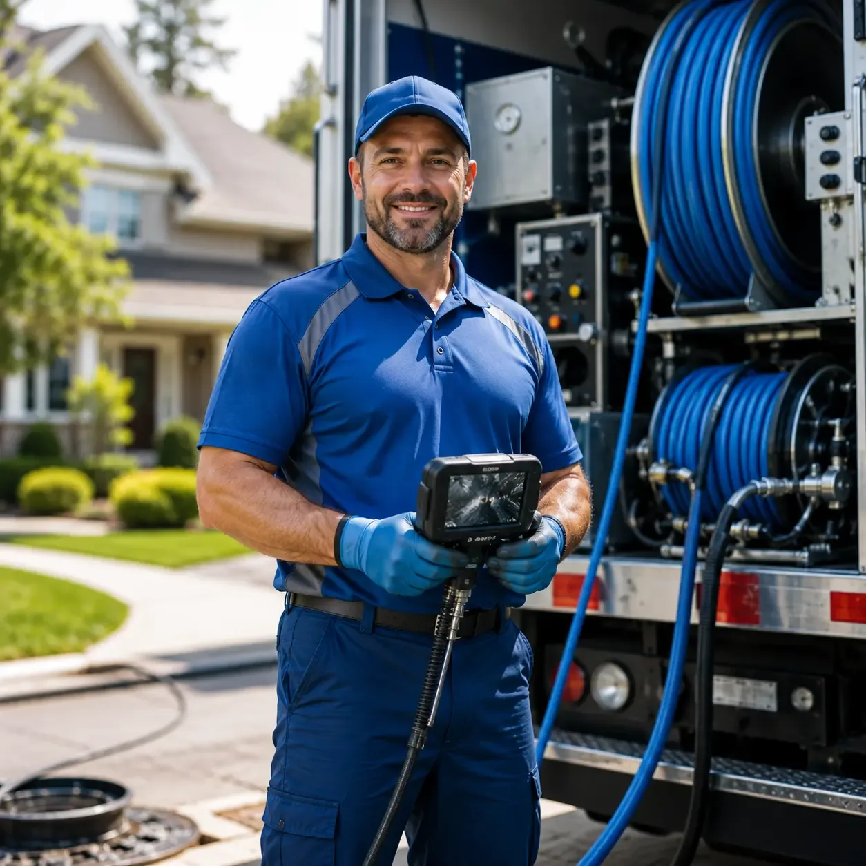 Local outdoor drain cleaning specialists in Clarksville, OH